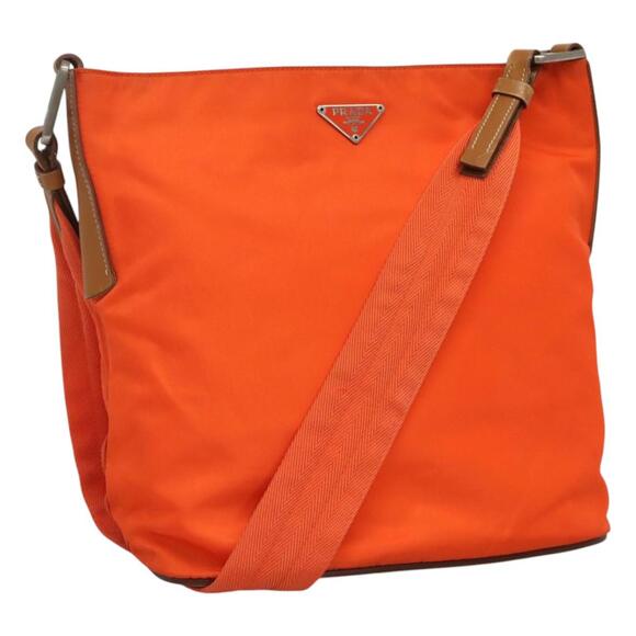PRADA Shoulder Bag Nylon Orange - Picture 1 of 16